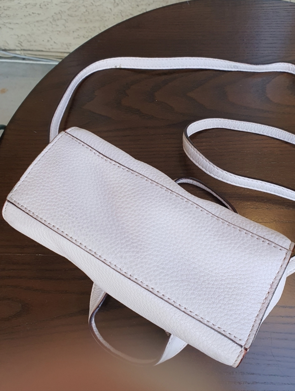 Kate Spade Grey St Mini Dominique Satchel Magnolia Pink Pebble Leather Crossbody - Picture 6 of 13